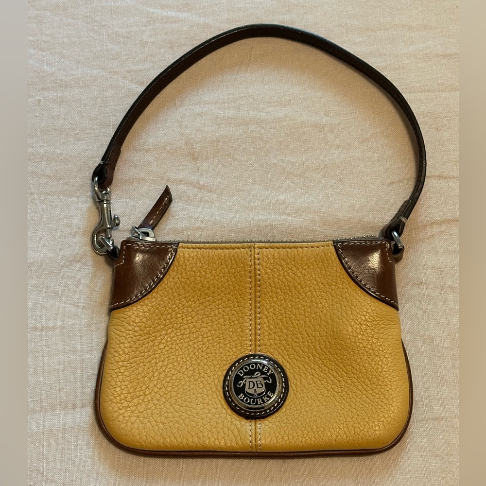 Dooney & Bourke Wristlet - Yellow/Gold - 6”x4” - Excellent Condition